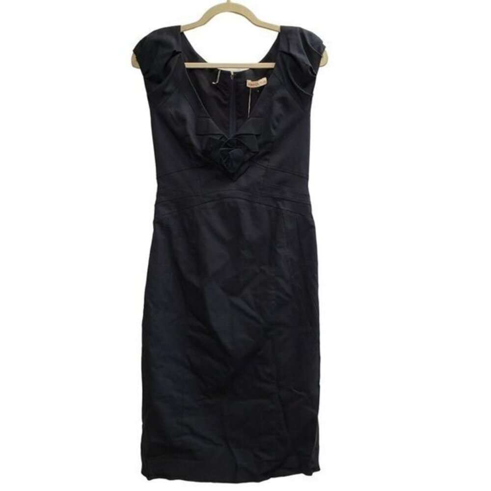 Rebecca Taylor Womens Dress Wool Blend Size 12 Lined Navy‎ New